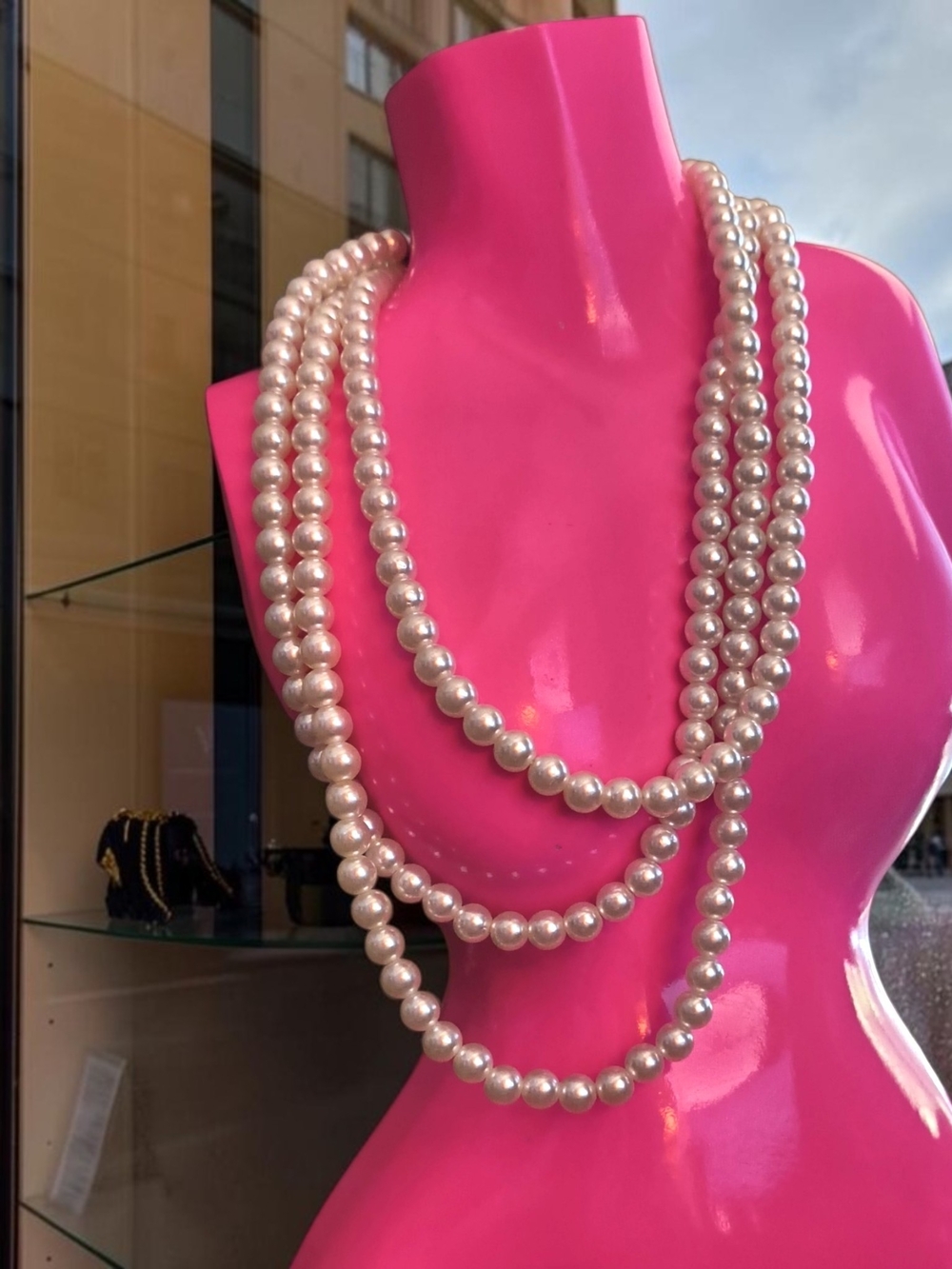Classic Ivory Faux Pearl Multi-Strand Necklace